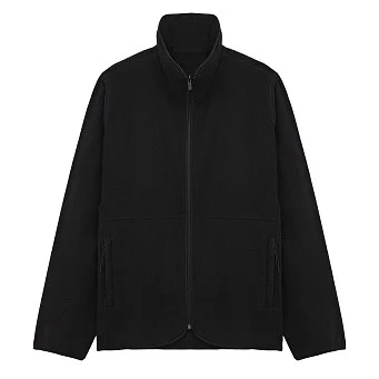 Куртка флисовая на молнии унисекс SHU чёрная